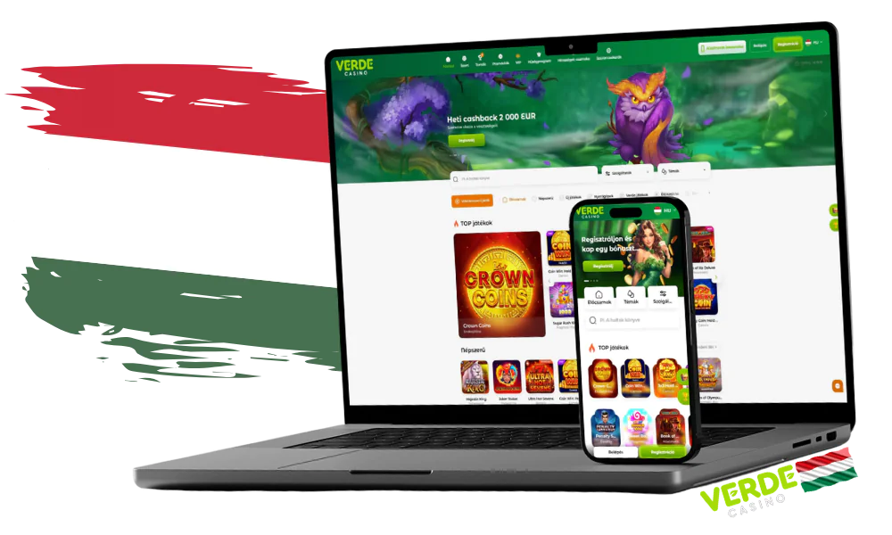A magyar játékosok számára különleges játékfeltételek érvényesek a Verde Casino-ban